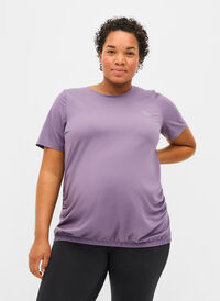 T-shirt d'entraînement de grossesse, Purple Sage, Model