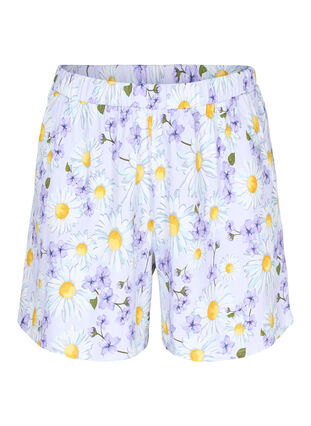 Short pyjama ample avec imprimé, Lavender Blue AOP, Packshot image number 0