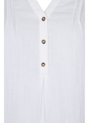 Robe en coton à manches 3/4, Bright White, Packshot image number 2