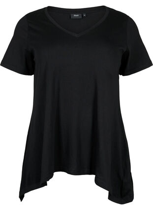 T-shirt en coton à manches courtes, Black SOLD, Packshot image number 0
