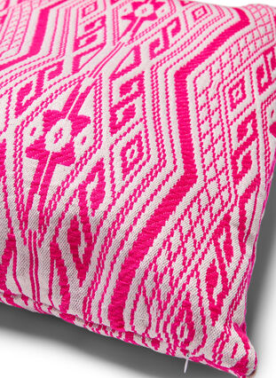 Kussenhoes met patroon, Pink, Packshot image number 1