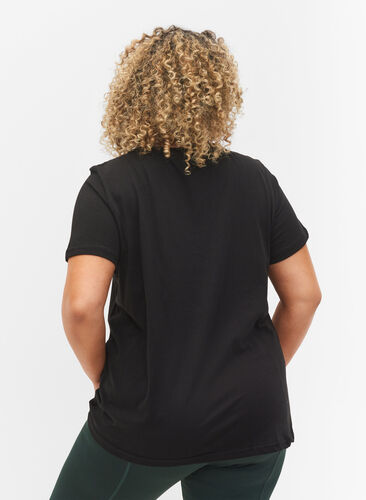 T-shirt de sport avec imprimé, Black A.C.T.V, Model image number 1