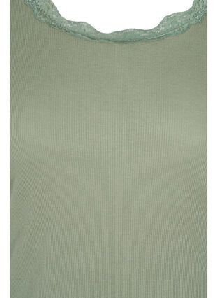 Chemise de nuit à manches courtes en côte, Sea Spray, Packshot image number 2