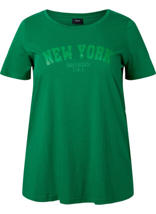 T-shirt en coton avec texte imprimé, Jolly Green W. New, Packshot image number 0
