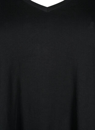 T-shirt en coton à manches courtes, Black SOLD, Packshot image number 2