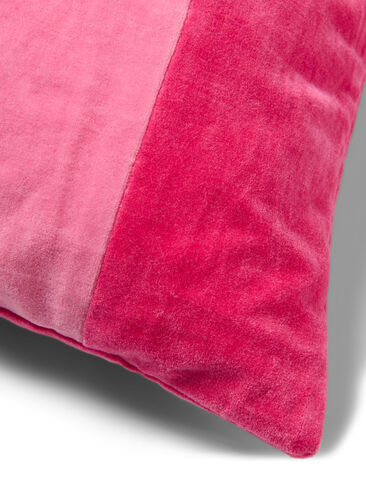 Taie d'oreiller en velours à rayures, Fandango Pink Comb, Packshot image number 2