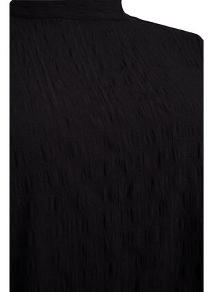 Blouse avec encolure haute et manches 3/4, Black, Packshot image number 2