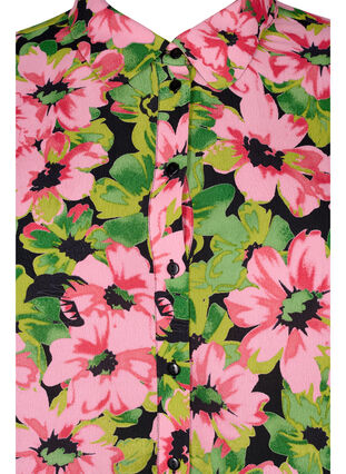 Chemise à fleurs en viscose, Pink G. Flower AOP, Packshot image number 2