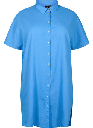 Lang shirt met korte mouwen, Ultramarine, Packshot image number 0