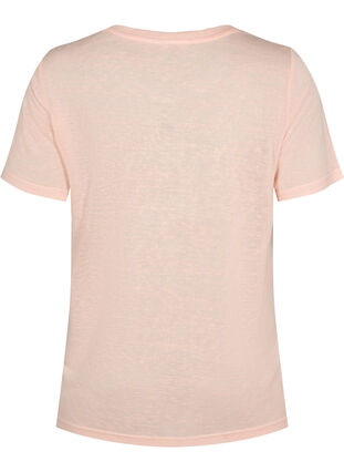 T-shirt avec rivets et col rond, Pale Blush, Packshot image number 1