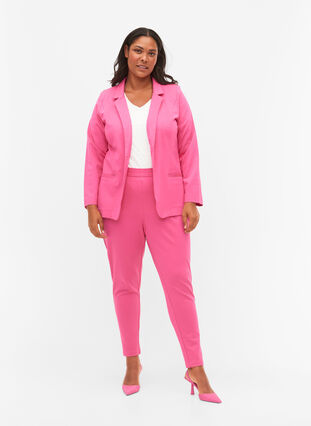 Pantalon court avec poches et  cordon de serrage réglable, Shocking Pink, Model image number 0