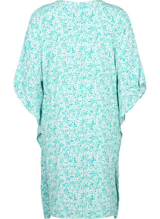 Viscose caftan jurk met print, Green Dot, Packshot image number 1