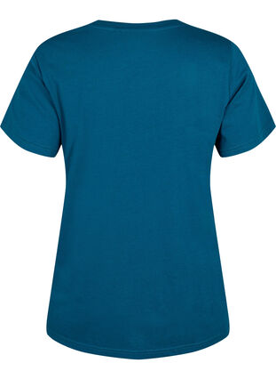 Katoenen t-shirt met printdetail, Blue Coral SAINT, Packshot image number 1