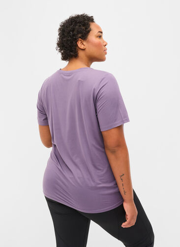 T-shirt d'entraînement de grossesse, Purple Sage, Model image number 1