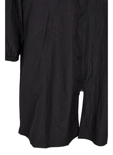 Veste de sport longue avec taille ajustable, Black, Packshot image number 3