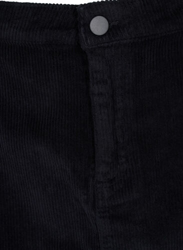 Katoenen rok in fluweel, Black, Packshot image number 2