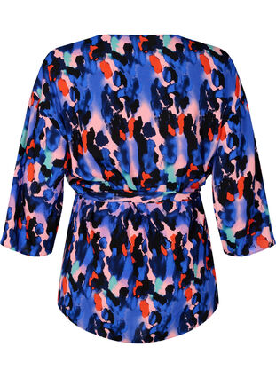 Kimono en viscose avec imprimé, Colorful Animal, Packshot image number 1