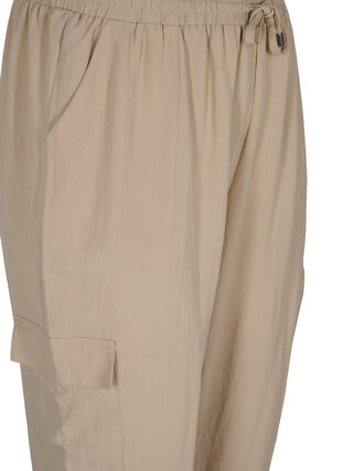 Pantalon ample en viscose avec grandes poches, Oxford Tan, Packshot image number 2