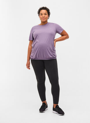 T-shirt d'entraînement de grossesse, Purple Sage, Model image number 2
