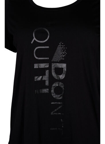 T-shirt de sport avec imprimé, Black Don't Quit , Packshot image number 2