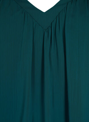 Effen blouse met vleermuismouwen en v-hals, Ponderosa Pine, Packshot image number 2
