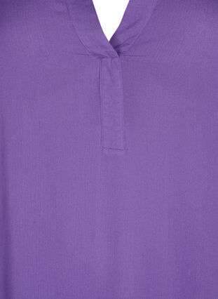 Tunique en viscose avec encolure en V, Deep Lavender, Packshot image number 2