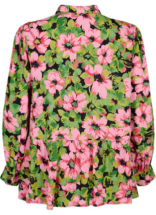 Chemise à fleurs en viscose, Pink G. Flower AOP, Packshot image number 1