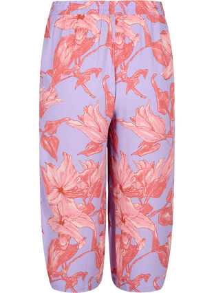 Pantalon ample en viscose, Lavender Flower, Packshot image number 1