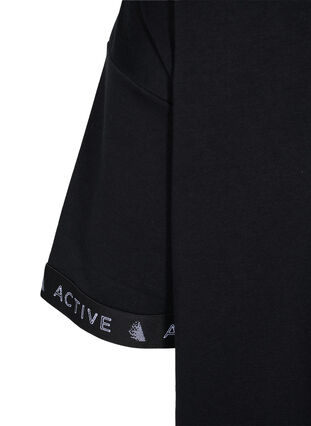 Robe pull-over à manches courtes, Black, Packshot image number 3