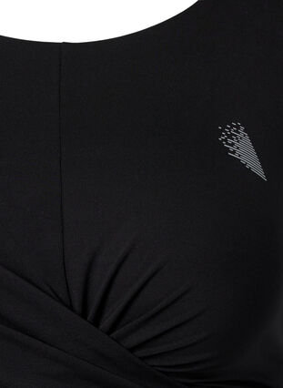 Soutien-gorge de sport avec détail croisé, Black, Packshot image number 2