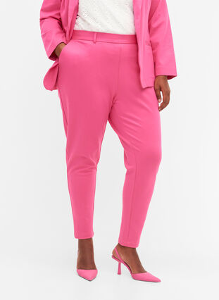 Pantalon court avec poches et  cordon de serrage réglable, Shocking Pink, Model image number 2