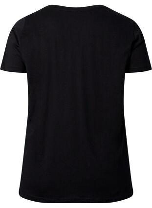 T-shirt de sport avec imprimé, Black w. Run Away, Packshot image number 1
