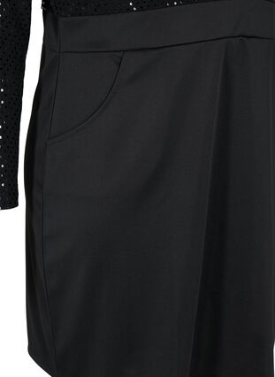 Robe moulante avec structure en paillettes, Black, Packshot image number 3