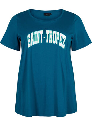 T-shirt en coton avec imprimé, Blue Coral SAINT, Packshot image number 0