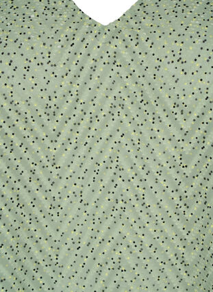 Blouse à pois avec manches 1/2, Seagrass Dot, Packshot image number 2