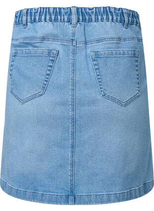 Jupe en jean avec une forme en A, Light blue denim, Packshot image number 1