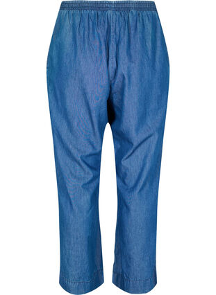 Pantalon en jean ample en lyocell (TENCEL™), Dark Blue, Packshot image number 1