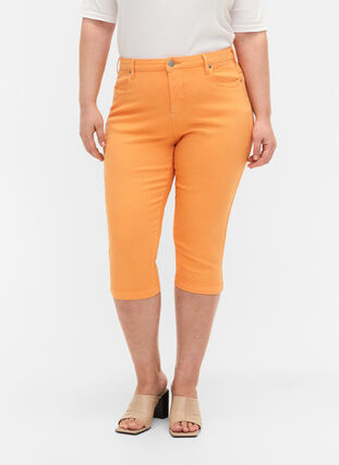 Pantalon capri Emily ajusté, Mock Orange, Model image number 2