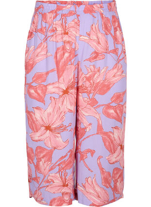 Pantalon ample en viscose, Lavender Flower, Packshot image number 0