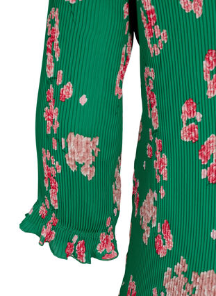 Blouse plissée à manches 3/4, Jolly Green Flower, Packshot image number 3